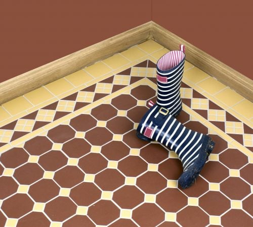 Victorian floor tiles in a contemporary home