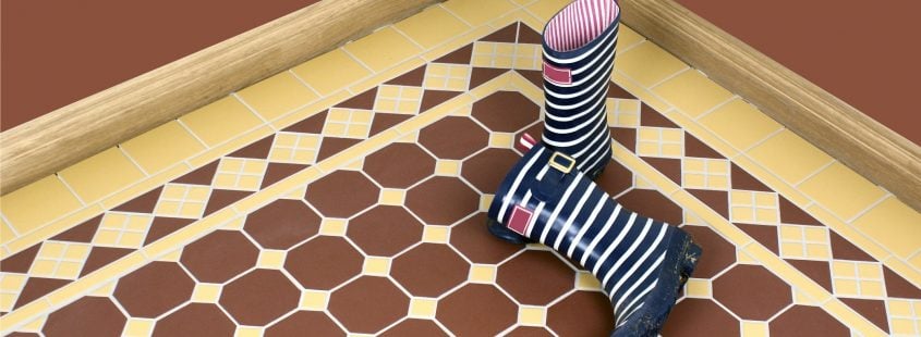 Victorian floor tiles in a contemporary home
