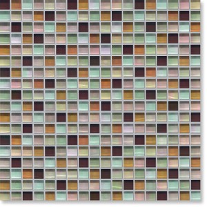 Crystal Glass Metallic Beige Gloss Mosaic CLEARANCE