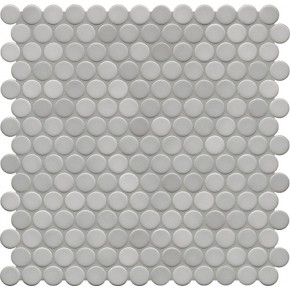 Jasba Loop Light Diamond Grey Circular Mosaic